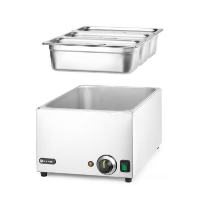 Sada Vodní lázeň RANGER + 3x GN 1/3 s víkem, HENDI, GN (H)150mm, GN 1/1, 230V/1000W, 590x332x(H)242mm | 238967